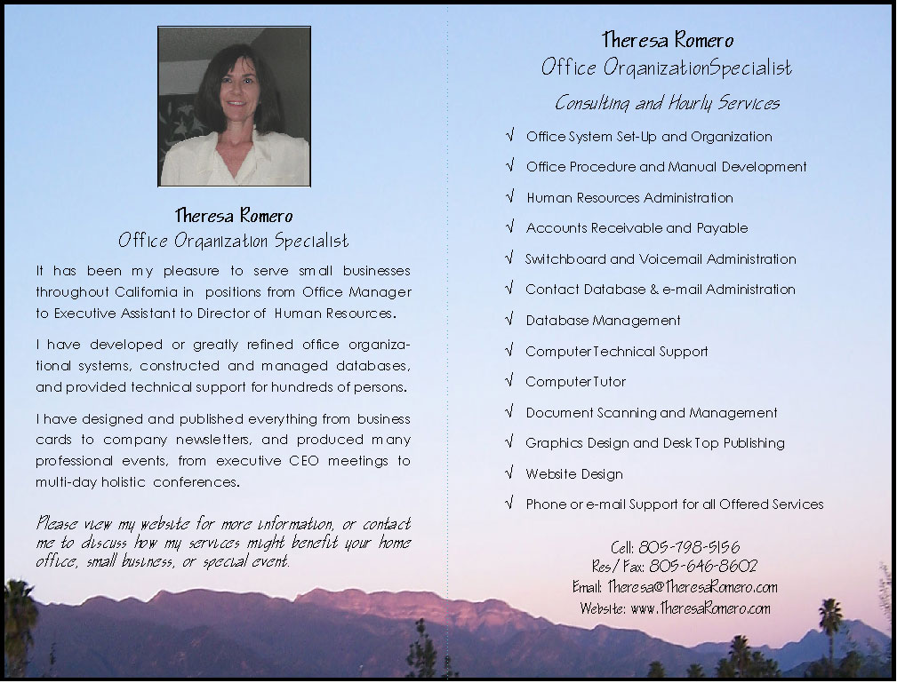 Tri-Fold Brochure Sample TR